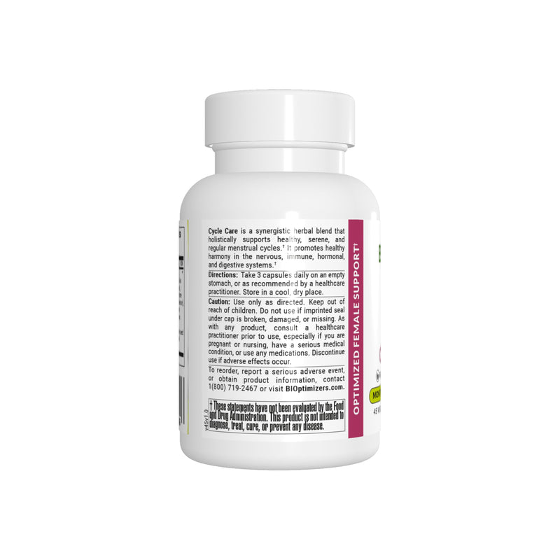 [Australia] - BIOptimizers - Cycle Support - Period Support Supplement for Women - Bloating and Cramping Menstrual Relief - 45 Capsules 45 Count (Pack of 1) 