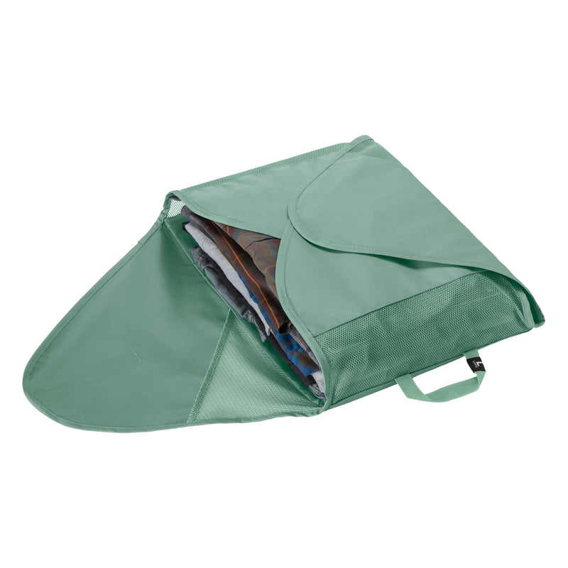 Eagle Creek Pack-It Reveal Garment Folder, Large, Willow Green | Travel Garment Bag with Compression Wings to Maximize Luggage Space, Convenient Top Handle, Quick-Drying Material