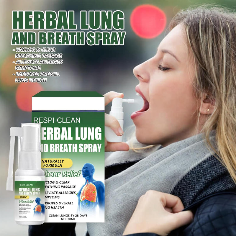 Herbal Lung Spray Pack of 2, Lung Cleansing Spray, Respiratory Herbal Lung Cleansing Spray, Herbal Lung Cleansing Spray, Suitable for Daily Use, Daily Repair Spray Color 2