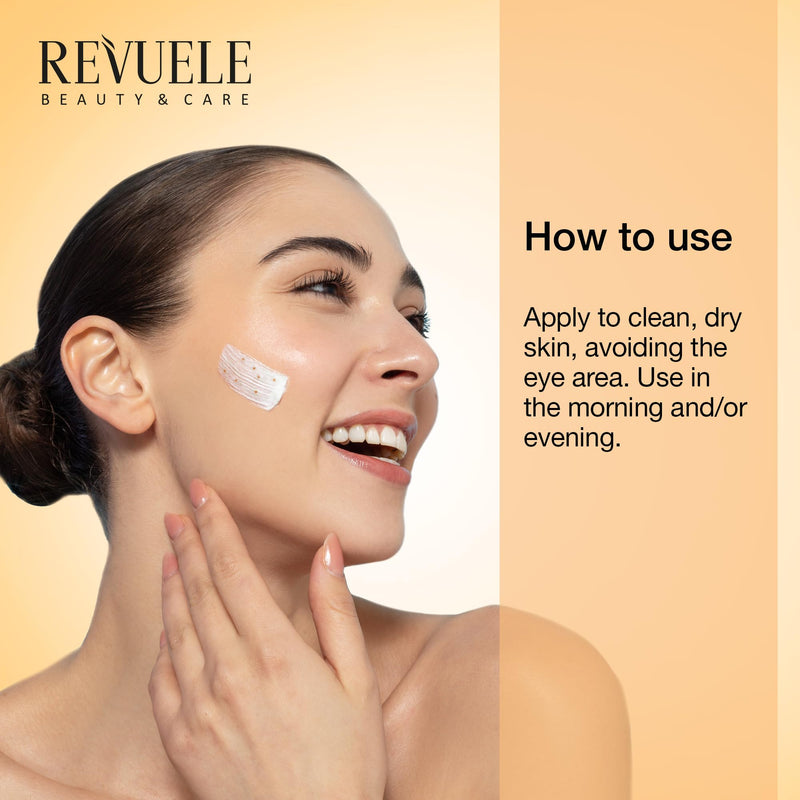 Revuele Go Glow! Boosting Cream – 1.69 fl.oz | Daily Brightening Face Moisturizer with Vitamins C, E & F | Revitalizes, Evens Skin Tone & Enhances Radiance – Vegan & Cruelty-Free