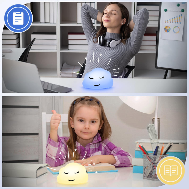 [Australia] - Breathing Lamp Guided Visual Meditation Tool for Mindfulness,Anxiety Relief&Calm Your Mind for Stress&Visual Relaxation and Restful Sleep,478 Seconds Breathing Rate Change 3 Colors,Gift for Kids 