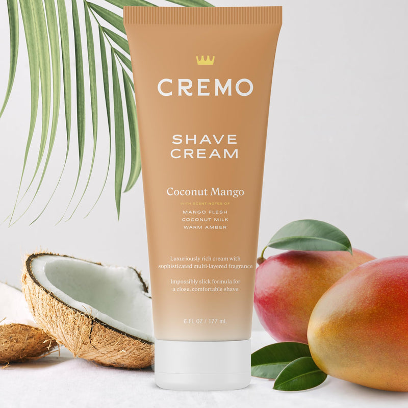 [Australia] - Cremo Coconut Mango Moisturizing Shave Cream, Astonishingly Superior Ultra-Slick Shaving Cream for Women Fights Nicks, Cuts and Razor Burn, 6 Fl Oz (Pack of 2) 6 Fl Oz (Pack of 2) 