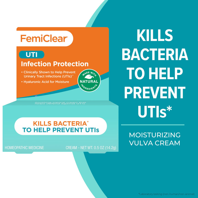 [Australia] - FemiClear Infection Protection Vulva Cream, Protection Against Urinary Tract Infections and Recurring UTIs, Made with Natural Ingredients, Feminine Care 