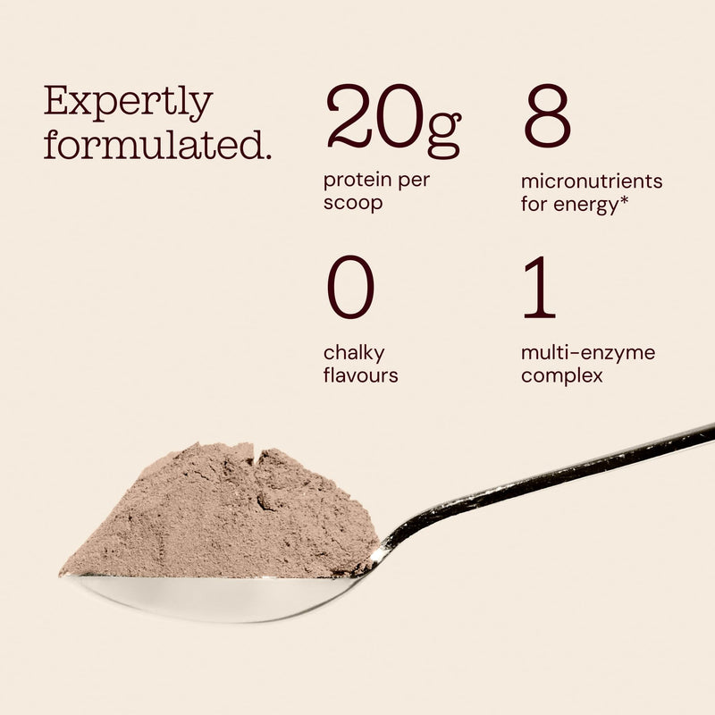 Free Soul Sculpt Protein Powder | 20g Protein | Hybrid Whey Protein | with Maca, Iron, Calcium, Biotin, B Vitamins & Digestive Enzymes | Chocolate Flavour | 20 Servings 500g