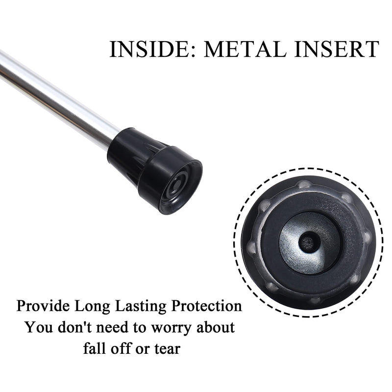 [Australia] - Walking Cane Tips 3/4 Inch Heavy Duty Black Cane Rubber Tips Replacement, 2Pack 3/4" 