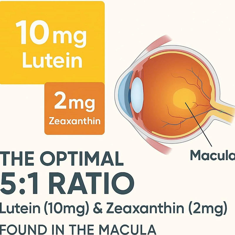 14 in 1 Advanced Eye Formula Eye Vitamins, areds 2 Eye Supplement – Eye Vitamin and Mineral Supplement with Lutein, Zeaxanthin, Zinc & Bilberry Extract – Vision & Focus Support, 60 Capsules