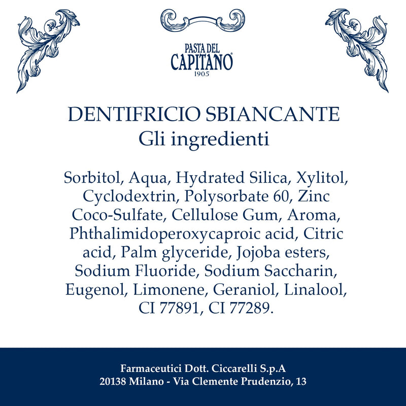 Pasta del Capitano 1905 Whitening (3.57 Fl Oz / 101g)