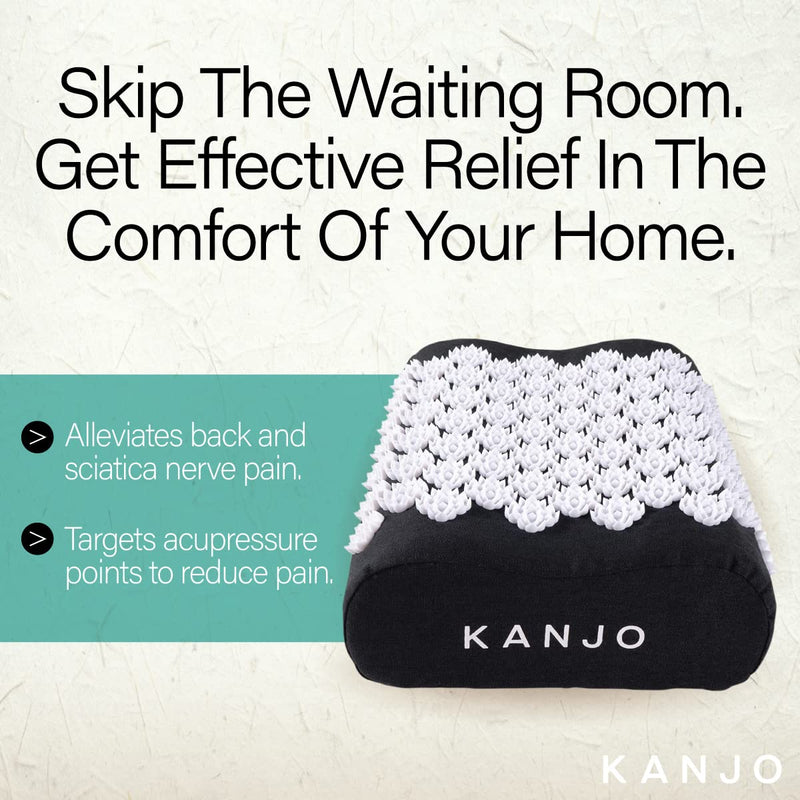 [Australia] - Kanjo Acupressure Cushion | Memory Foam Acupressure Pillow for Back and Sciatica Pain | 100% Cotton Linen Cover 