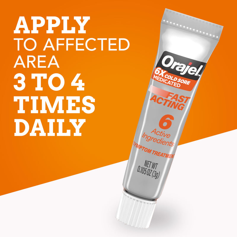 [Australia] - Orajel Moisturelock Cold Sore Symptom Treatment, Cream 0.105 oz (Packaging May Vary) 