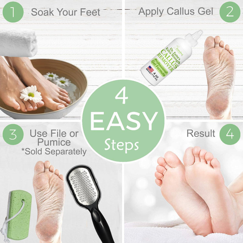 [Australia] - Dr. Entre's Callus Remover Gel: Extra Strength Callus Remover for Feet, Foot Callus Remover, Foot Care, Pedicure Tools Supplies, Dead Skin Remover, 4 oz 