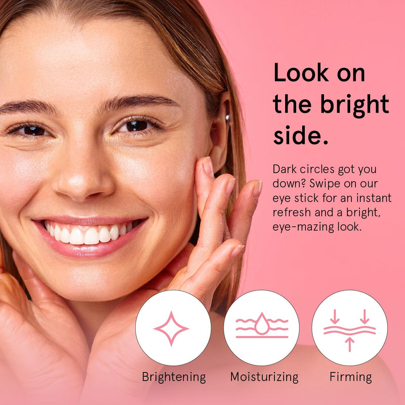 [Australia] - grace & stella Under Eye Brightener Balm Stick - Travel Essentials - Caffeine Eye Cream for Dark Circles, Puffiness, Wrinkles - Vegan Moisturizer Stick with Niacinamide, Hyaluronic Acid (0.13oz/3.5g) 