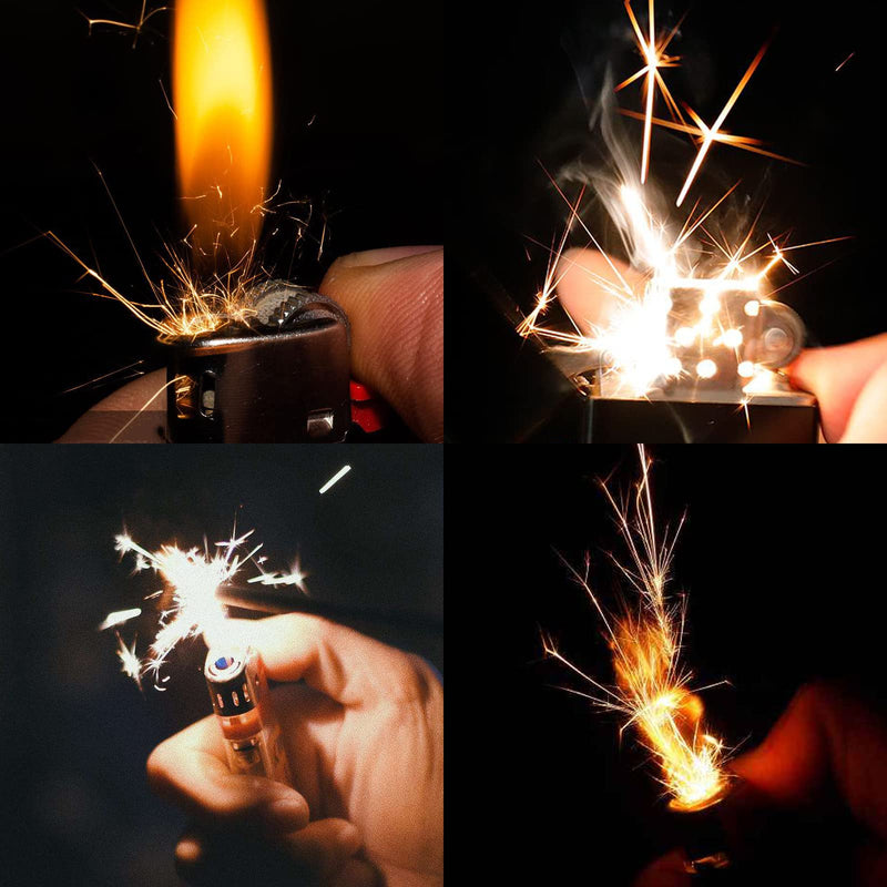 [Australia] - Universal Lighter Replacement Repair Kit Pack for Petrol Gas Fluid Lighter Oil Lighter (200pcs Flint Stone,10pcs Wick,6pcs Cotton,Cotton Felt Pad & 2pcs Rubber Felt Pad,Tweezers)-Gold Gold 