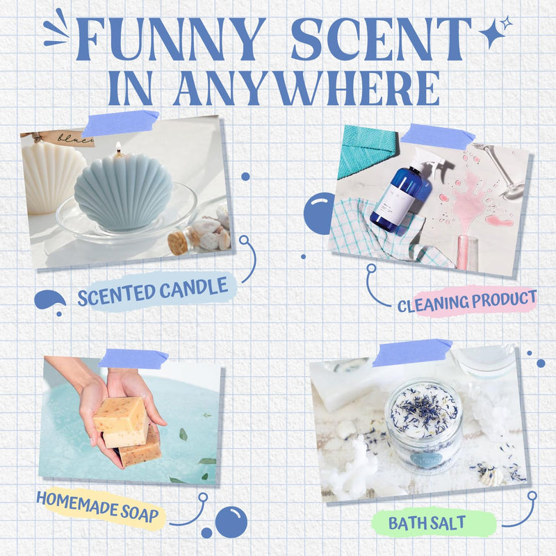 [Australia] - SALUBRITO Clean Essential Oils Set, Natural Aromatherapy Fragrance Oil for Diffusers, Candle Making, Clean Cotton, Fresh Linen, Clean Home, Powder, Flower Soap, Mint 
