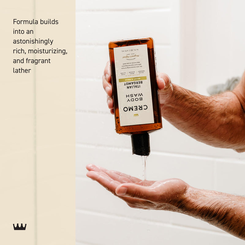 [Australia] - Cremo Body Wash Men, Notes of Italian Bergamot, Neroli Blossom, and Fresh Vetiver, Rich-Lathering Italian Bergamot, 16 Fl Oz 16 Fl Oz (Pack of 1) 