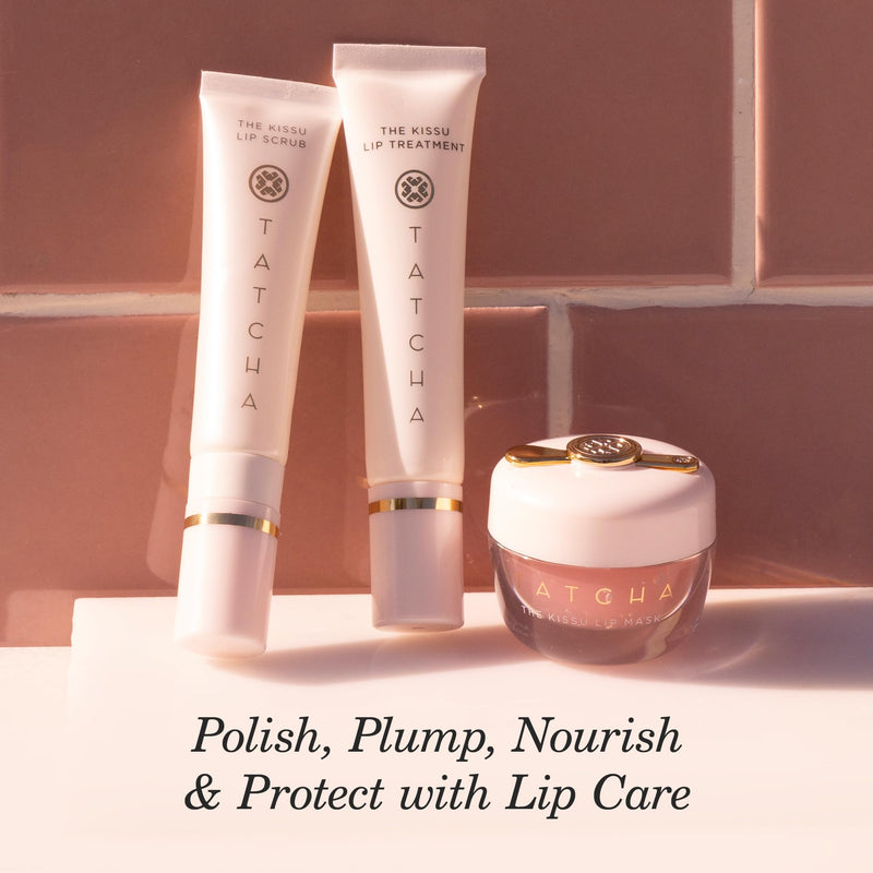 [Australia] - Tatcha Kissu Lip Scrub, Moisturizing Lip Exfoliant with Peach Seed Scrub for Polish, Smooth Lips 