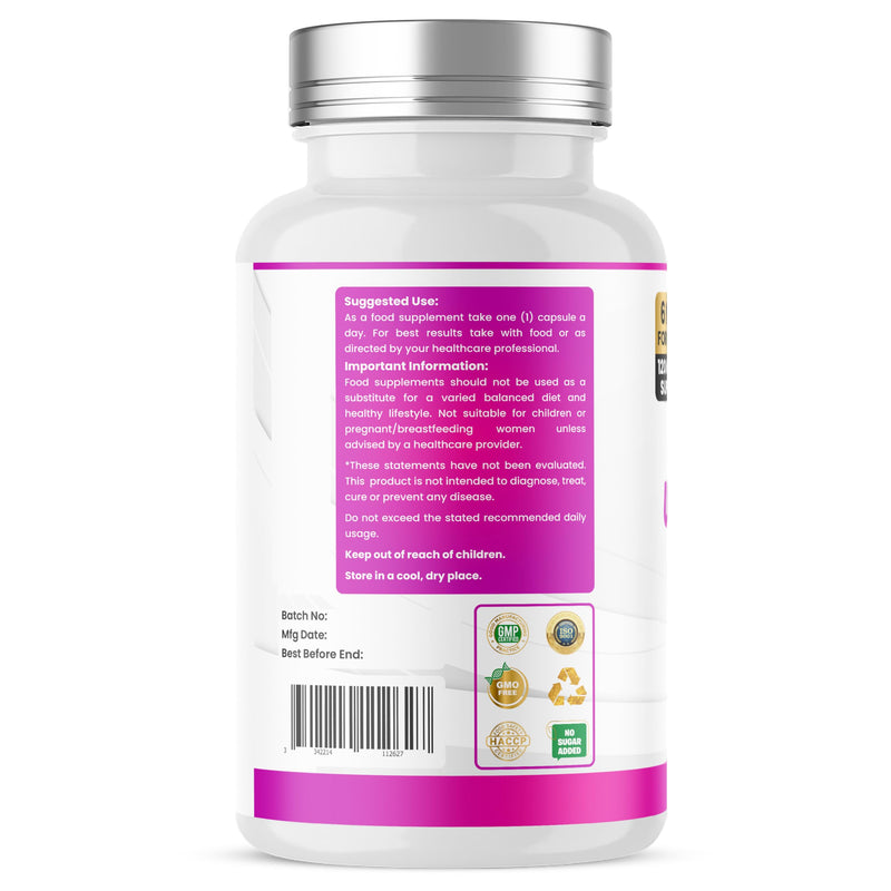 Humming Herbs Urolithin A Complex 560mg – CoQ10, PQQ, Resveratrol, D3 & B12 – 120 Vegan Capsules (120 Days)