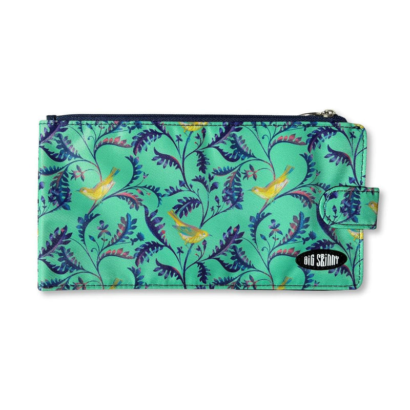 Big Skinny Womens Monte Cougar Nylon Long Wallet (Birdsong) Birdsong