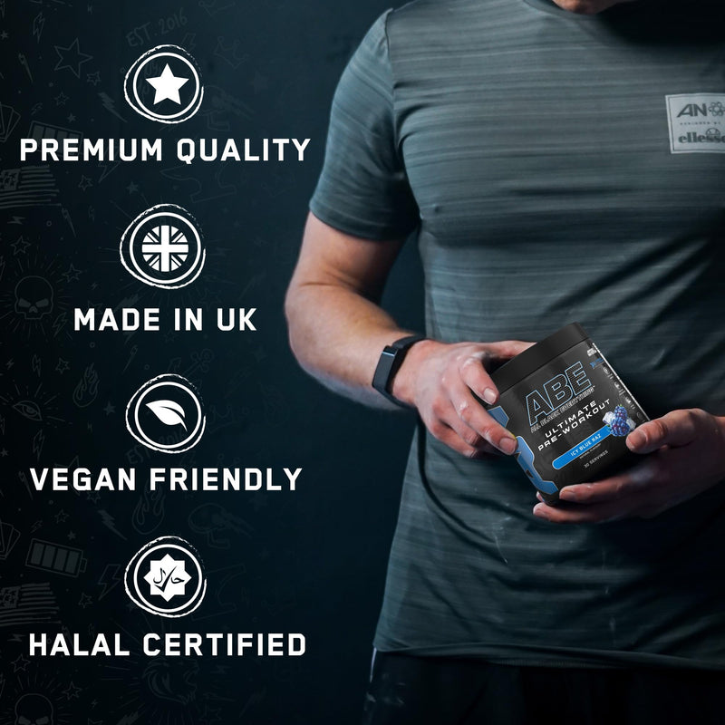 Applied Nutrition ABE Pre Workout - All Black Everything Pre Workout Powder, Energy & Physical Performance with Citrulline, Creatine, Beta Alanine (375g - 30 Servings) (Cherry Cola) Cherry Cola