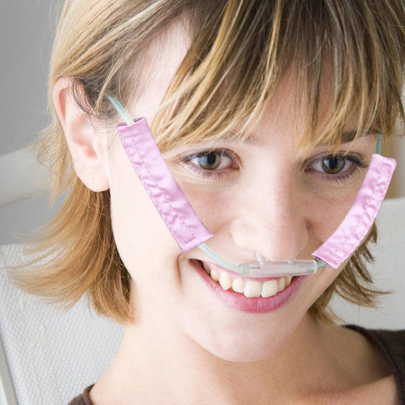 [Australia] - 4 Pcs Nasal Oxygen Cannula Cover Satin Silky Nasal Cannula Cover Cushions Ear and Face Protector for Oxygen Tubing Prevent Indentations Irritated Cheek Skin 