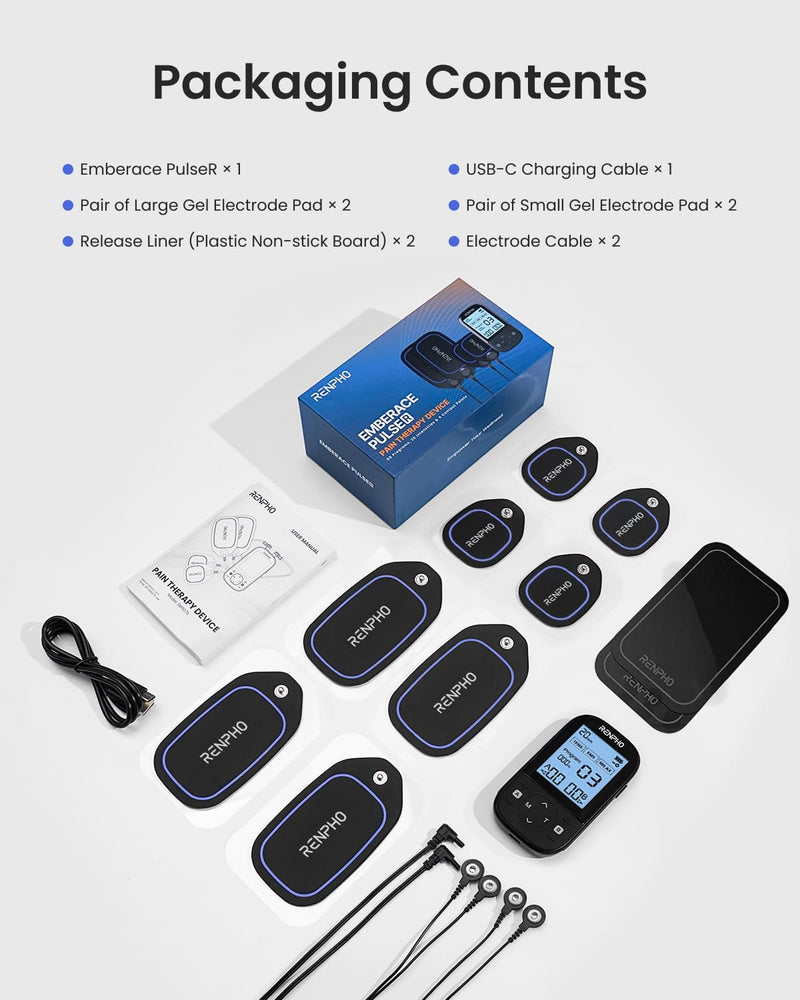 RENPHO TENS Unit Muscle Stimulator, 60 Programs EMS Unit, TENS Machine