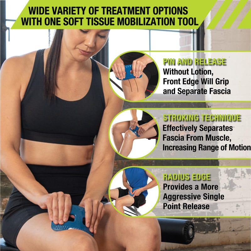 [Australia] - Pro-Tec Athletics FlexEdge Soft Tissue Mobilizer, Increases Range of Motion, Reduces Muscle Knots, Fascia Separation, Bendable Design for Controlled Manipulation, Recommended with Massage Cream 
