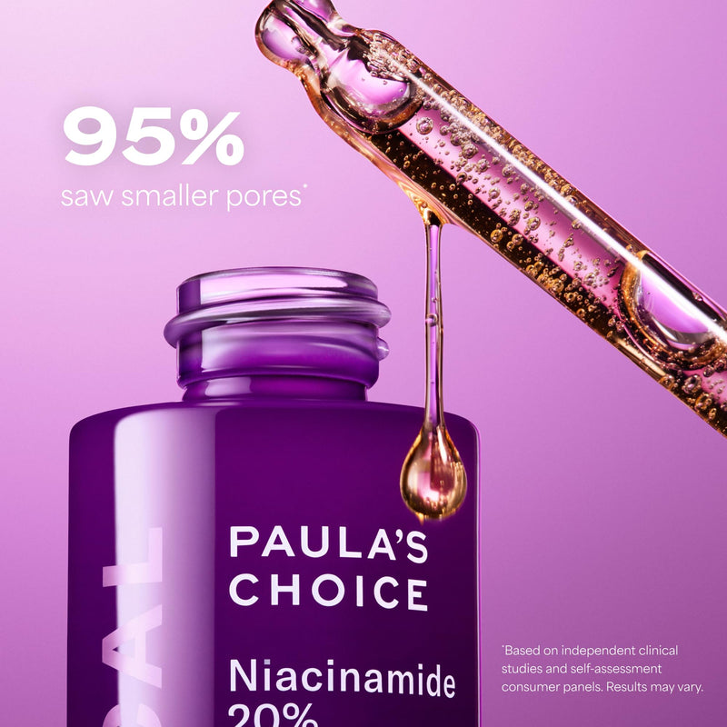 Paula's Choice CLINICAL 20% Niacinamide Vitamin B3 Face Serum, 0.67 Fl Oz | Anti-Aging Serum for Discoloration & Minimizing Large Pores, Fragrance-Free