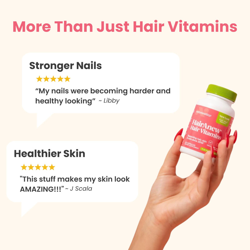 Hair Growth Vitamins for Women & Men - 5000mcg Biotin, 11 Ingredients | Vegan blend with keratin-building nutrients for thicker, fuller hair, plus skin and nail support, 60 capsules 1