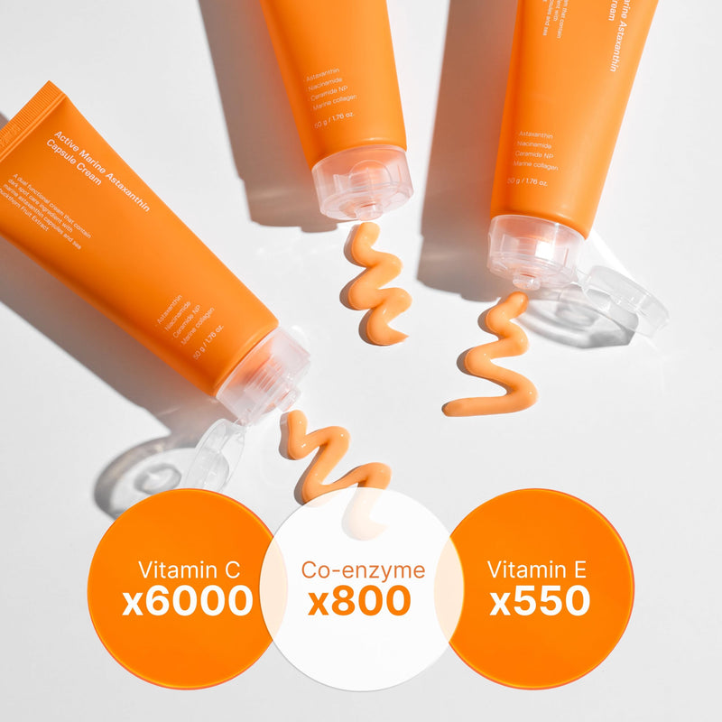 [Australia] - SUNGBOON EDITOR Active Marine Astaxanthin Capsule Cream 50ml | Facial Cream for Brightening | Deep Hydration, Soothing, Moisturizer 
