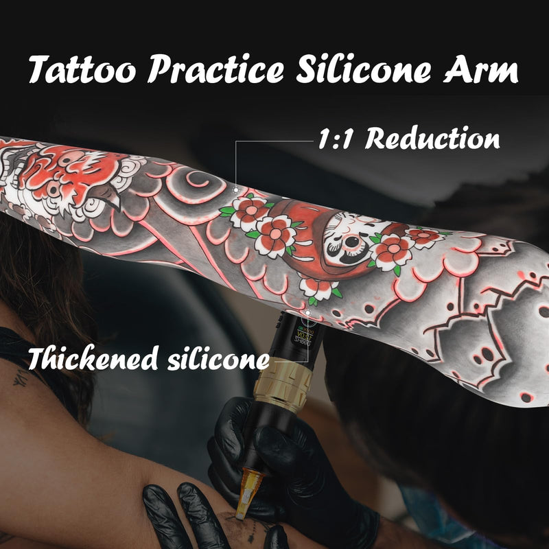[Australia] - Tattoo Soft Silicone Practice Arm,High Simulation Tattoo Practice Tattoo Arm Skin,Easy to Color Waterproof,1:1 Reduction Durable Practice Training Arm,White white 