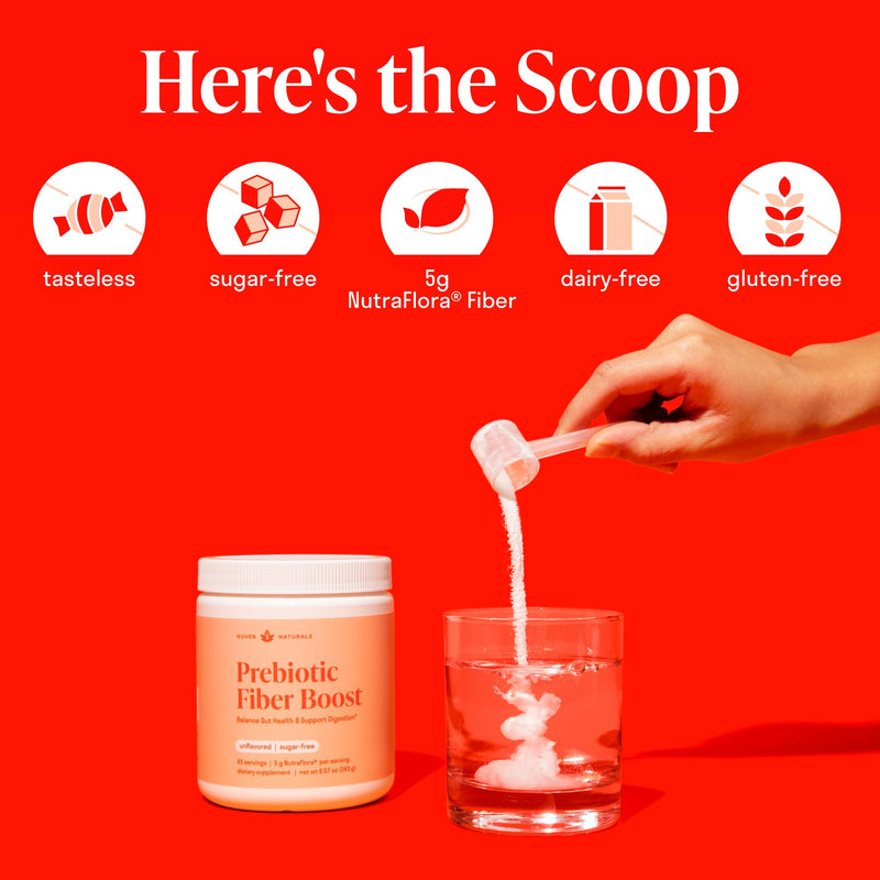 [Australia] - Prebiotic Fiber Powder - Unflavored & Sugar Free | 45 Servings | Organic Soluble Fiber Supplement to Support Digestion, Gut Health & Help Maintain Regularity - 1 Scoop of Unflavored Fiber Powder Daily 