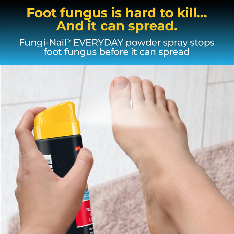 Fungi-Nail Everyday Anti-Fungal Powder Spray, 4.6oz | Stops Foot Fungus, Athletes Foot Spray, Absorbs Wetness for Odor Control, Talc-free 4.6 Ounce (Pack of 1)