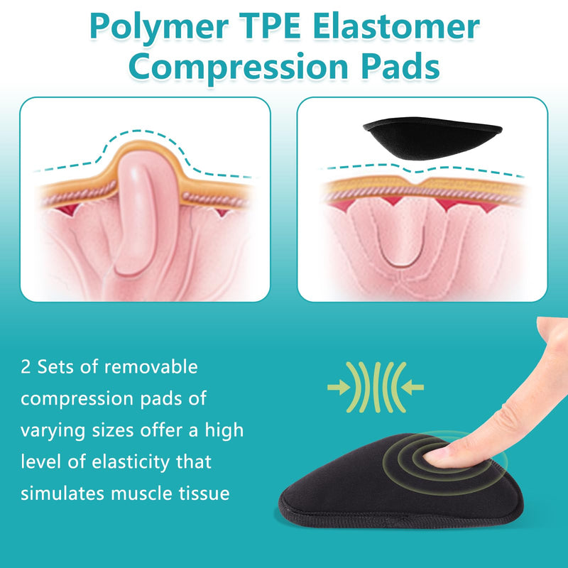 Hernia Belt for Men Inguinal, Hernia Support Truss for Groin Pain Relief, Adjustable Inguinal Support Belt for Single or Double Hernia with 4 Compression Pads(L) Large