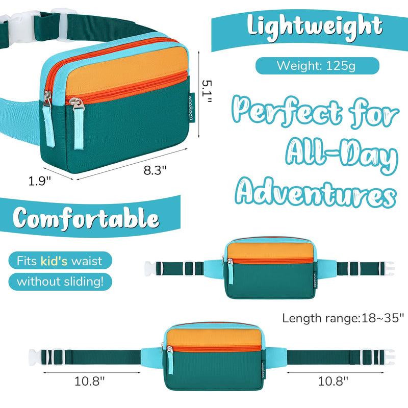 WOOMADA Travel Duffle Bag, Weekend Bag with Wet Pocket & Trolley Sleeve, Overnight Bag With Waist Pack, Fit for Sports Practice, Travel and Gifts(green orange)