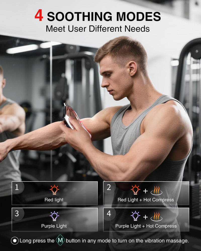 [Australia] - kensen Heated Muscle Scraper Tool - 2025 New Electric Fascial Knife for Deep Tissue Massage with Light-Care 4 Modes 3 Heating 3 Vibration for Athletes Workers Soothing Whole Body Gua Sha Tool Gift 
