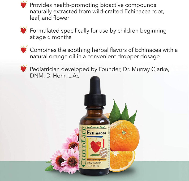 [Australia] - CHILDLIFE ESSENTIALS Immune Support 4-Pack for Infants, Babies, Kids, and Toddlers - Vitamin D3 Natural Berry Drops, Liquid Vitamin C Natural Orange, Echinacea Natural Orange, and First Defense 