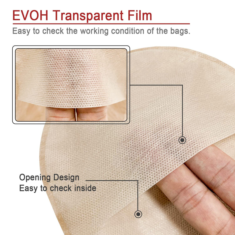 [Australia] - Carbou 15PCS One-Piece Urostomy Bag Drainable Pouches with Measure Card,Cutting Tool for Colostomy Ileostomy Stoma Care, Cut-to-Fit 