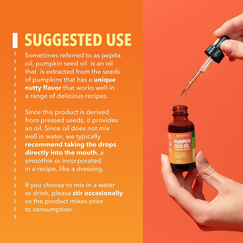 [Australia] - Pumpkin Seed Oil - USDA Organic - Cold Pressed for Hair, Prostate, and Hormone Support - 2 Month Supply - Liquid Drops for Men and Women - Vegan, Non-GMO, and Gluten Free - Unflavored, 1 Fl Oz 