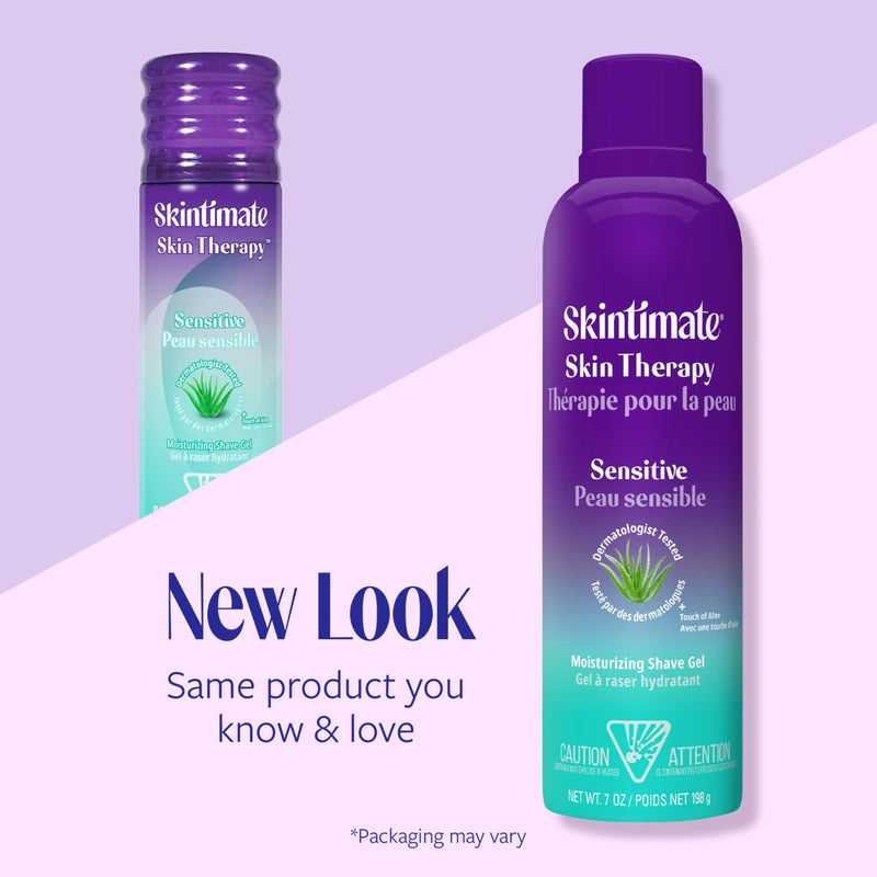 [Australia] - Skintimate Skin Therapy Sensitive Skin Moisturizing Shave Gel for Women with Vitamin E, Aloe and Olive Butter, 7 oz - 3 Pack Aloe Vera 7 Ounce (Pack of 3) 