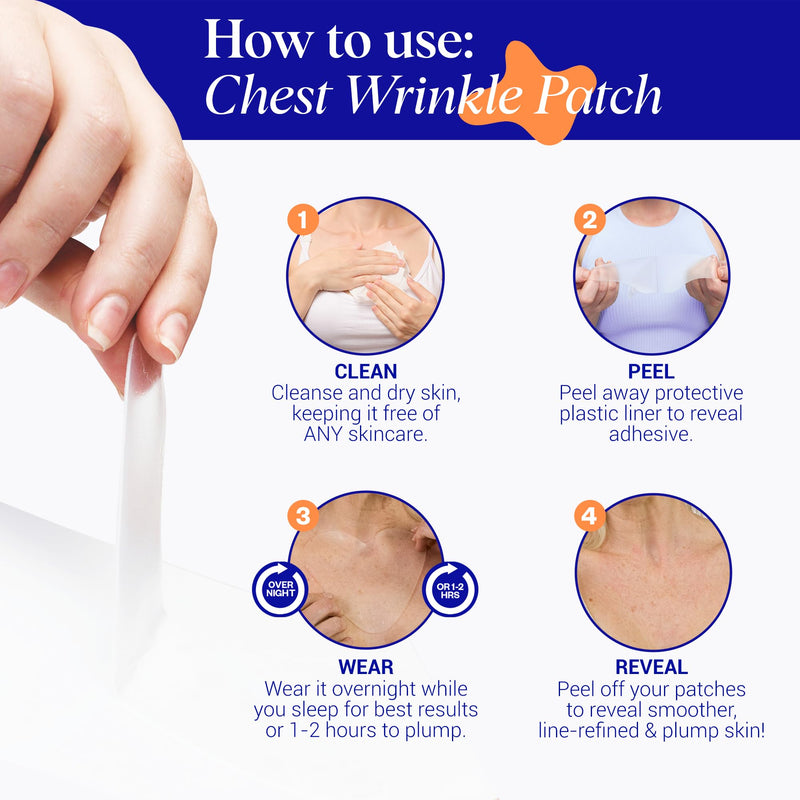[Australia] - Wrinkles Schminkles Chest Wrinkle Patch - Reusable Silicone Smoothing Pads for Cleavage & Body, Reduce Wrinkles & Stretch Marks, Sensitive Formulated, Secret to Radiant Skin (1 Pack) 1 Count (Pack of 1) 