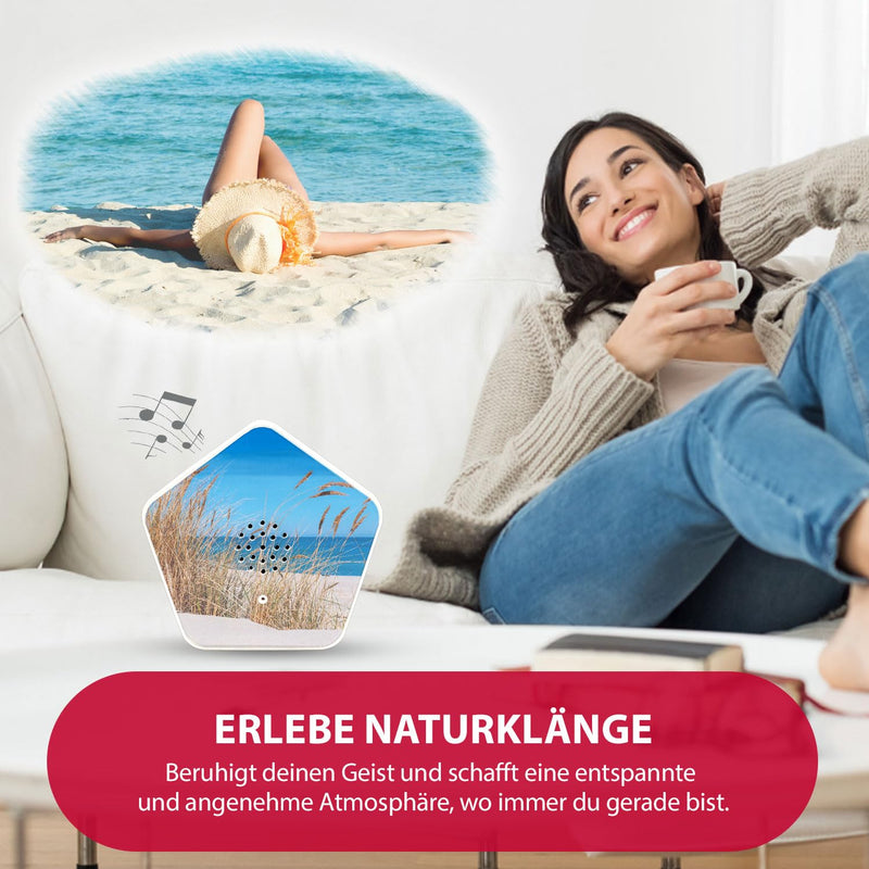 [Australia] - Olymp Sounds of Nature Box | Natural sounds for relaxation & peace | Soundbox with bird song, whispering streams, mountain meadows, the sound of the sea | Music box with motion sensor & individual volume control 
