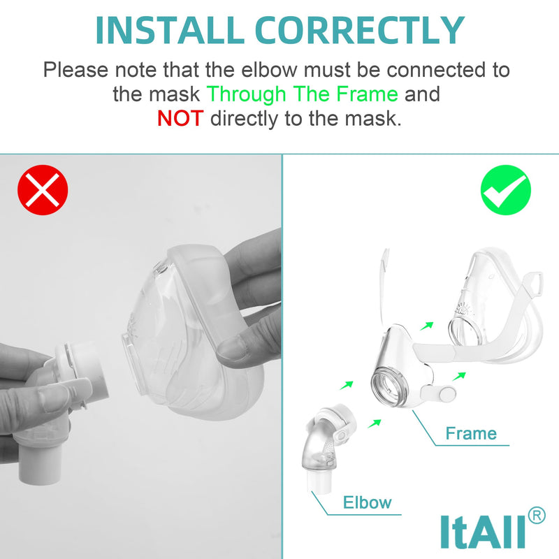 [Australia] - Replacement Swivel Elbow Connector for Airfit F20 F30, One pack, ItAll Supplies 1 Pack 