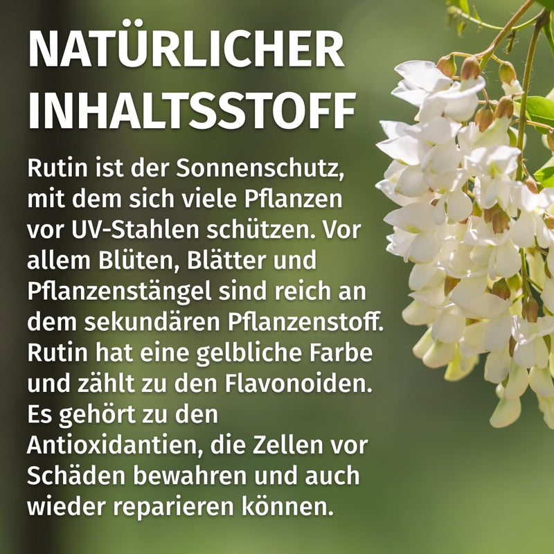 [Australia] - Rutin (180 capsules of 500mg each) - German production - 100% vegan & without additives - supply for 6 months 