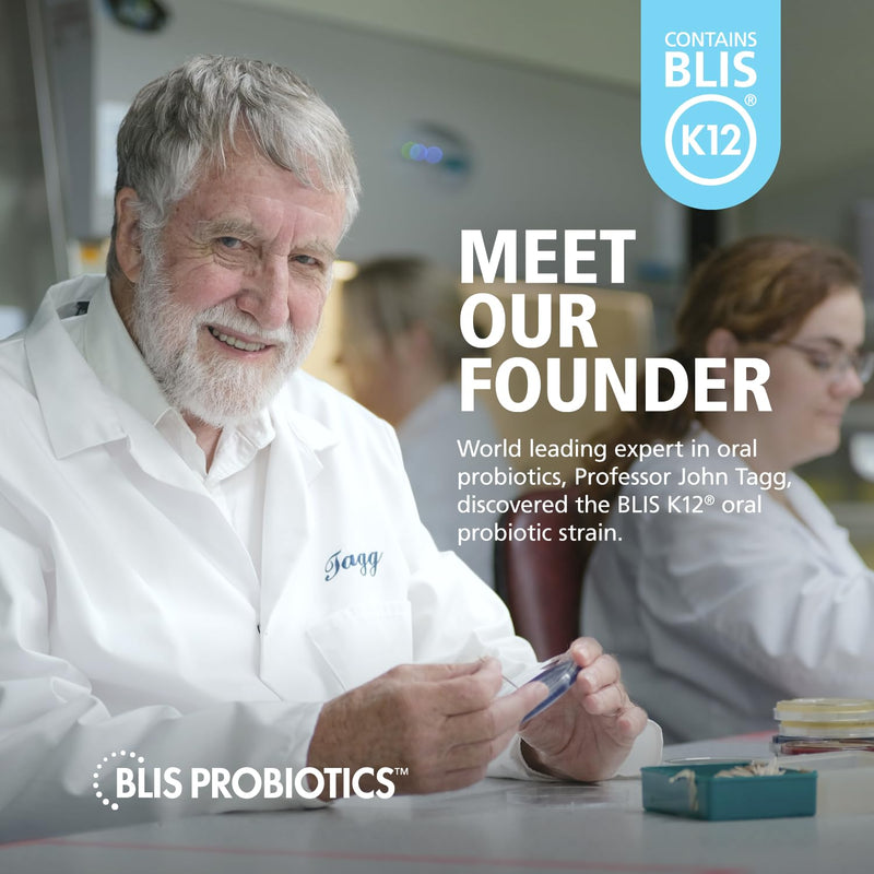 BLIS UltraBLIS Gut & Oral Probiotics K12 Immune Health Support, 40 Lozenges | BLIS K12 1.5 Billion CFU, HN019, La-14, Immune & Gut Support, Convenient daily use, Safe, Natural