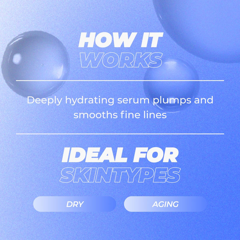 Vitamasques Hydrate & Plump Hydrating Face Serum - Lightweight Intense Hydrating Serum - 1.01 Fl Oz 1.01 Fl Oz (Pack of 1)