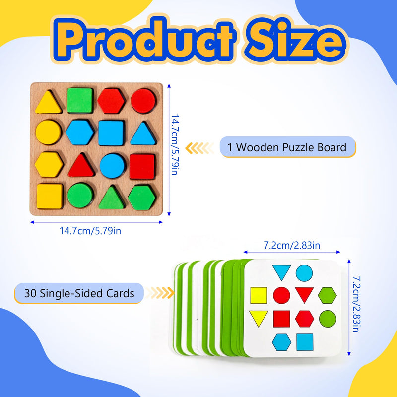 Wooden Dementia Games for Adults, Memory Aids & Brain Training, Dementia Puzzles, Fidget Toys & Hand Games for Elderly, Cognitive Activities, Memory Card Game, Dementia Gifts