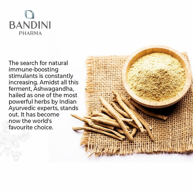 Bandini® Ashwagandha KSM-66® High Strength Supplement - Withania Somnifera (Indian Ginseng) Vegan Pure Root Extract (180 Count (Pack of 1))
