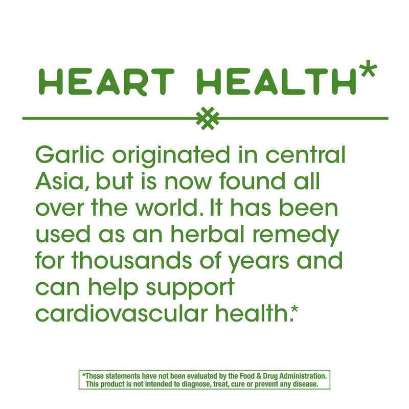 [Australia] - Nature's Way Garlic Bulb, Supports Heart Health*, 100 Vegan Capsules 1 100 Count (Pack of 1) 