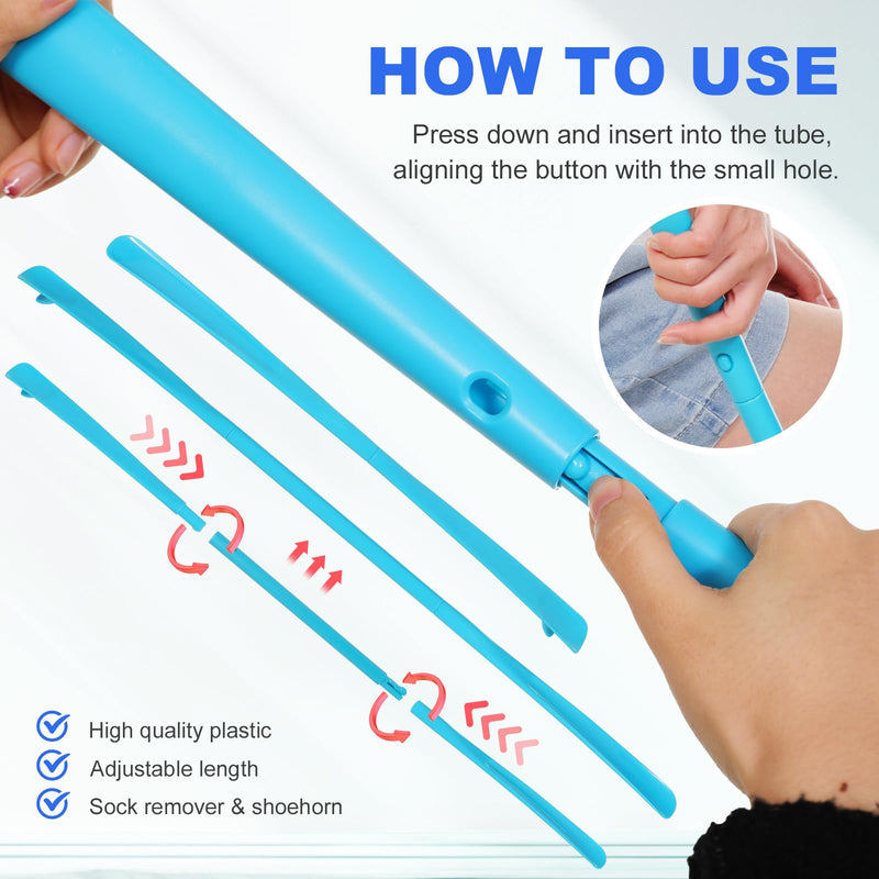 [Australia] - Easy On Easy Off Device for Putting On Socks and Removing Socks Or Stockings, Sock Aid Device for Seniors, Sock Assistant Device No Bending, Sock Puller Aid for Men and Women with Limited Mobility 