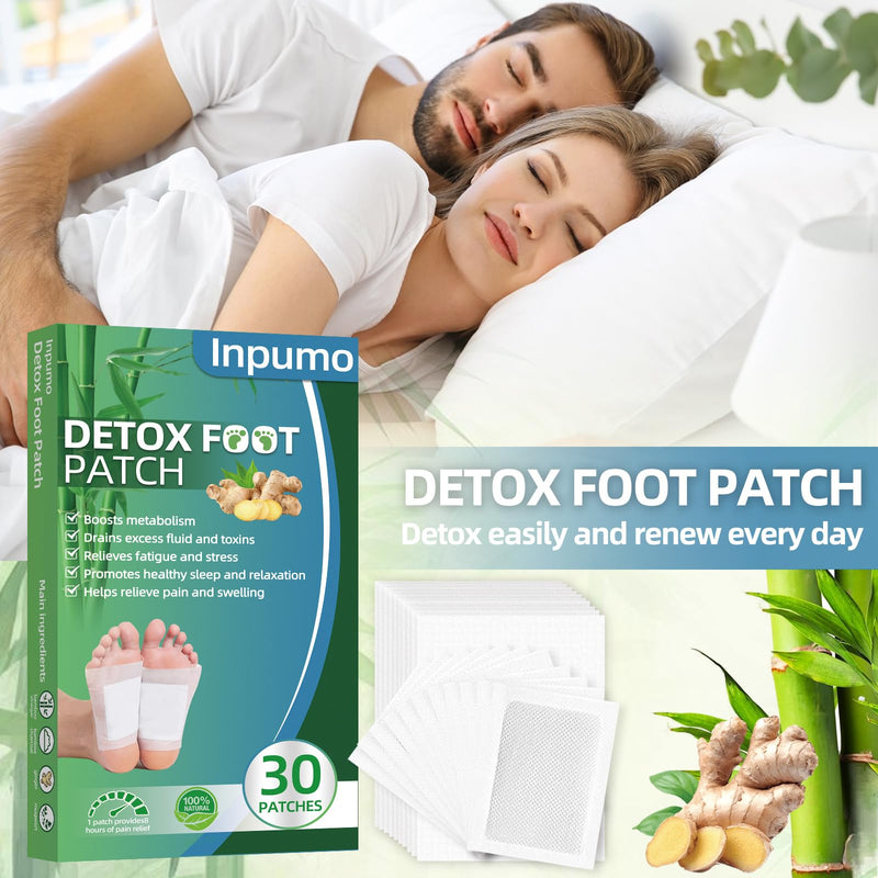 [Australia] - Foot Pads(30 PCS),Deep Cleansing Foot Pads with Premium Herbal Ingredients Patches,Supports Restful Sleep & Helps Remove Tension,Comfortable Adhesive & No Trace 