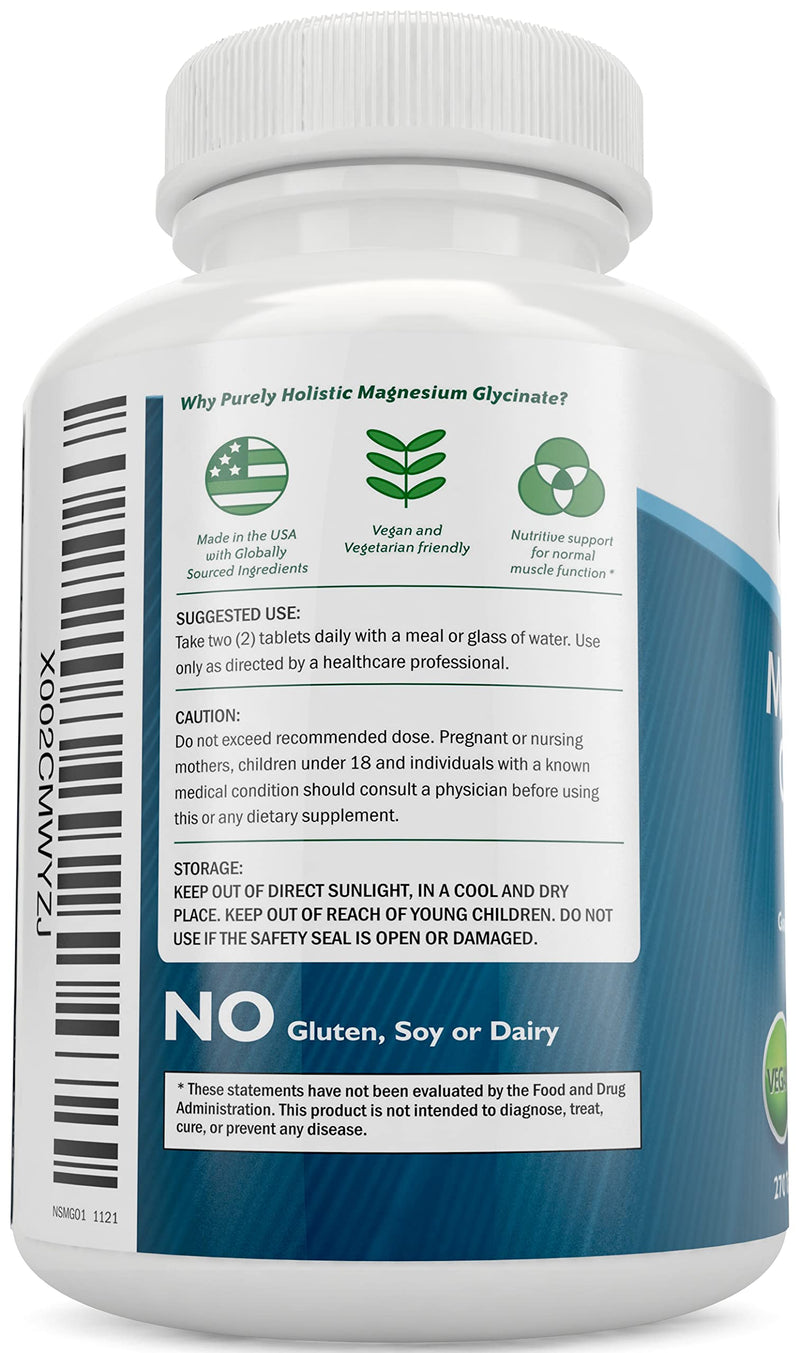 Magnesium Glycinate 400mg + Vitamin D3 125mcg K2 MK7 90mcg - 270 Tablets & 150 Capsules Bundle - Made in USA